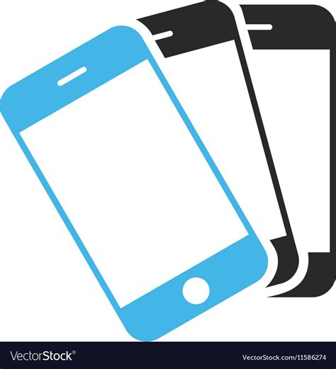 Smartphones Eps Icon Royalty Free Vector Image