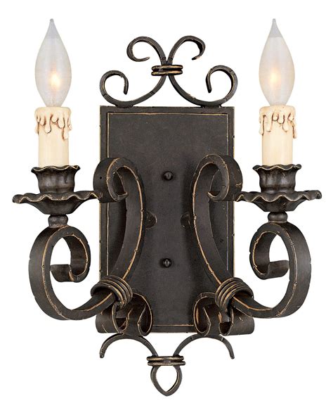 Sonneman a way of light. Savoy House Bourges Forged Black 2-Light Wall Sconce ...
