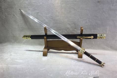 1095 Folded Steel Chinese Jian With Copper Fittings Katanas For Sale