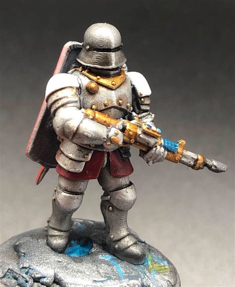 A Imperial Guard Soldier I Painted For The Game Warhammer 40k R