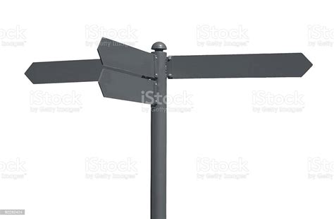 Blank Sign Post Stock Photo Download Image Now Aiming Choice
