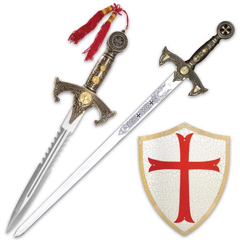 Knights Templar Kit Includes Dagger Long Sword