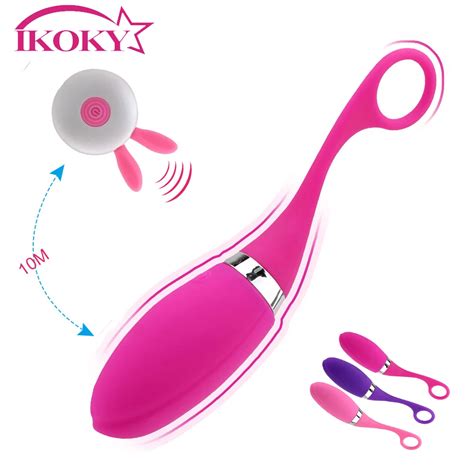 Ikoky 12 Speed G Spot Vibrator Jump Egg Vibrator Wireless Remote Control Vibrating Egg Sex Toys