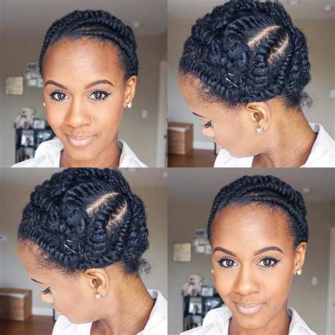 Easy Flat Twist Hairstyles For Natural Hair Go Images Cafe