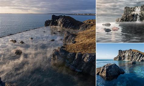 Icelands Incredible 246ft Long Geothermal Ocean Side Infinity Edge