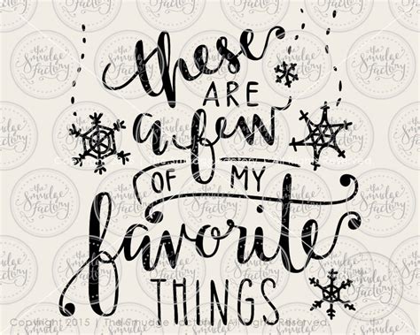 These Are A Few Of My Favorite Things Printable Christmas Etsy
