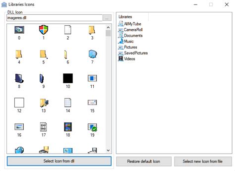 How To Change Icons Of Windows 10 Library