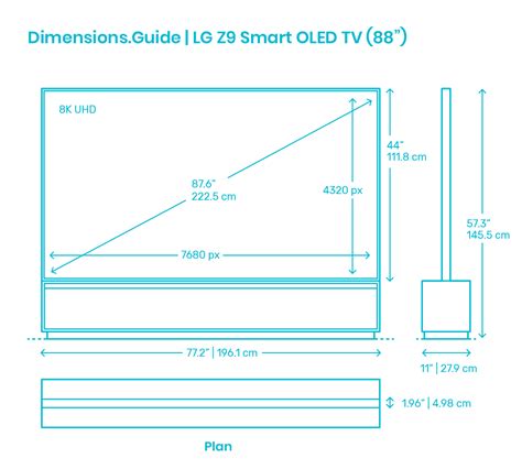 Lg Z9 Smart Oled Tv 88” Dimensions Drawings 41 Off