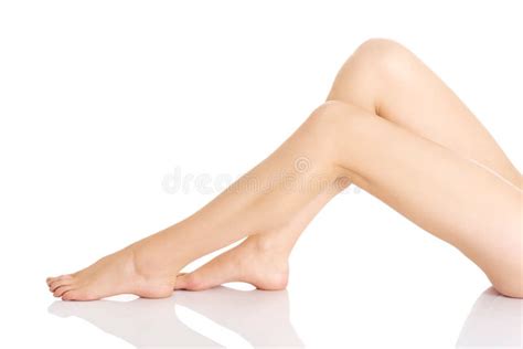 Shaved And Smooth Woman S Long Legs Stock Image Image Of Foot
