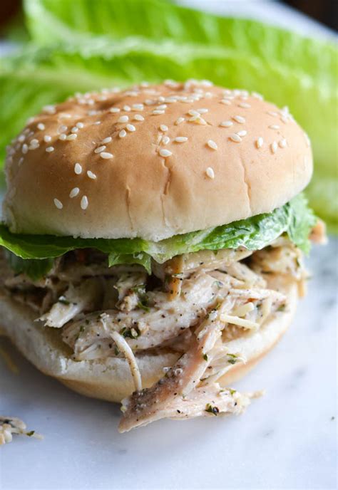 Slow Cooker Chicken Caesar Sandwiches Keeprecipes Your Universal