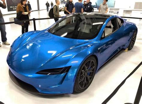 The Blue Roadster : teslamotors