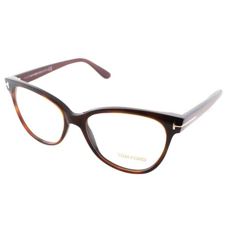 Shop Tom Ford Womens Brown Plastic Cat Eye Eyeglasses Free Shipping Today