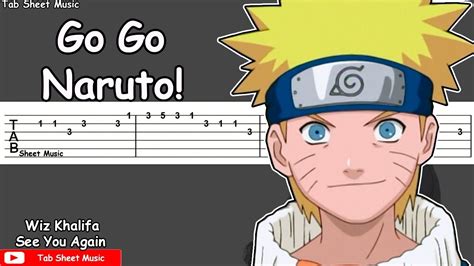 Naruto Ost Go Go Naruto Guitar Tutorial Youtube