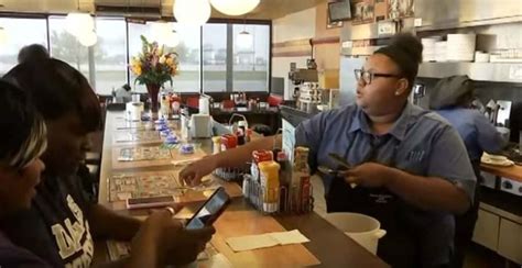 waffle house waitress didn t know she was being filmed