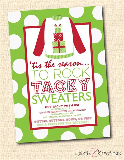 I Think That Everyone Should Have A Tacky Sweater Party Every Year