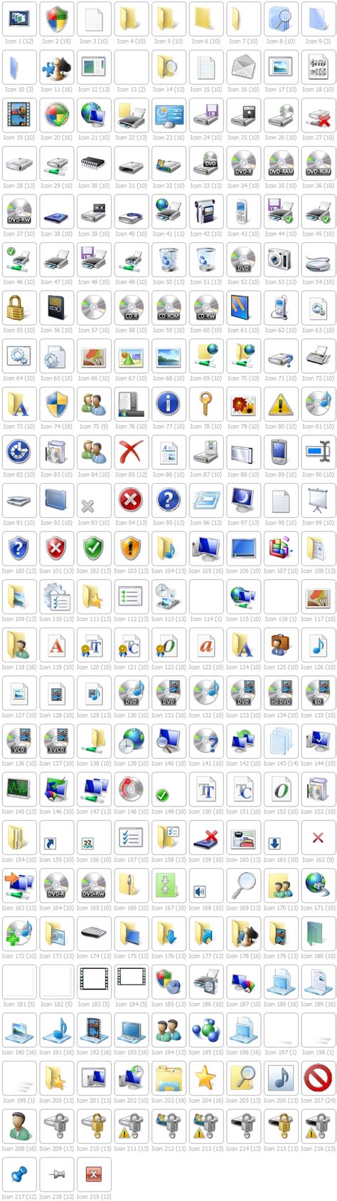 Windows Icons Reference List With Details Locations And Images