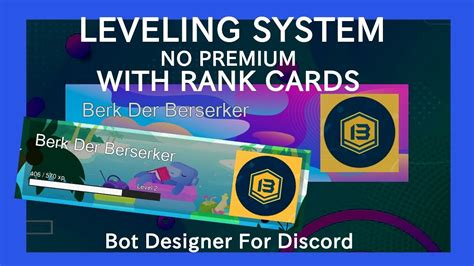 Read Pins Leveling System No Premium With Rank Card Bot Designer