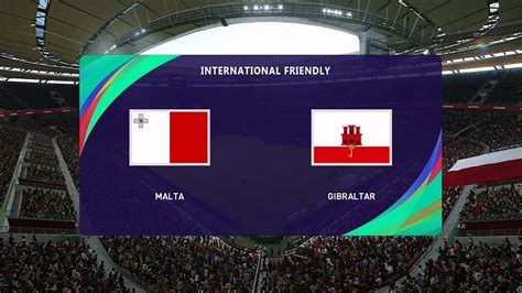 ⚽ malta vs gibraltar ⚽ international friendly 07 10 2020 pes 2021 youtube