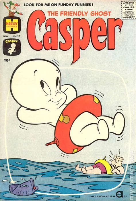 Casper The Friendly Ghost 1958 3rd Series Harvey 27 Retro Poster Vintage Cartoon Vintage