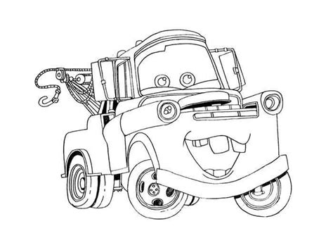 Kleurplaat Cars Mack