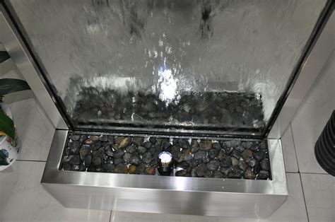 75 Feet Indoor Floor Fountain Stainless Steel Clear Glass Bscg90ff