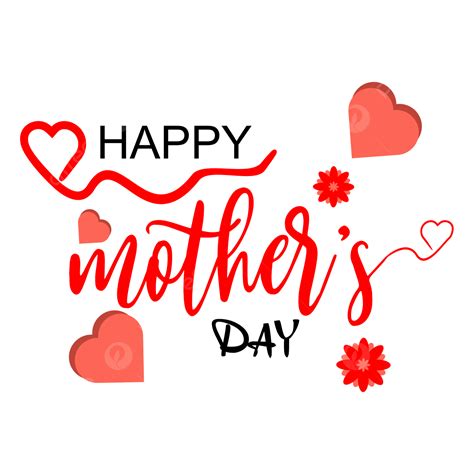 Feliz Dia De La Madre Vector Transparente Png Contento Corazón Día