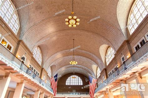 Entrance Of Ellis Island National Museum Of Immigration In New York