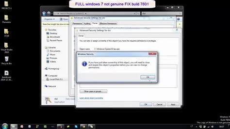 Full Windows 7 Not Genuine Fix Build 7601 Lỗi Win 7 Genuine Youtube