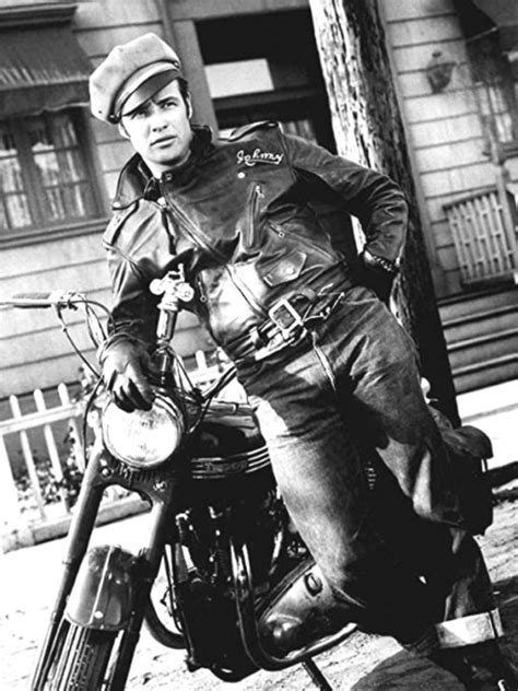 The Wild One Marlon Brando Leather Jacket Just American Jackets