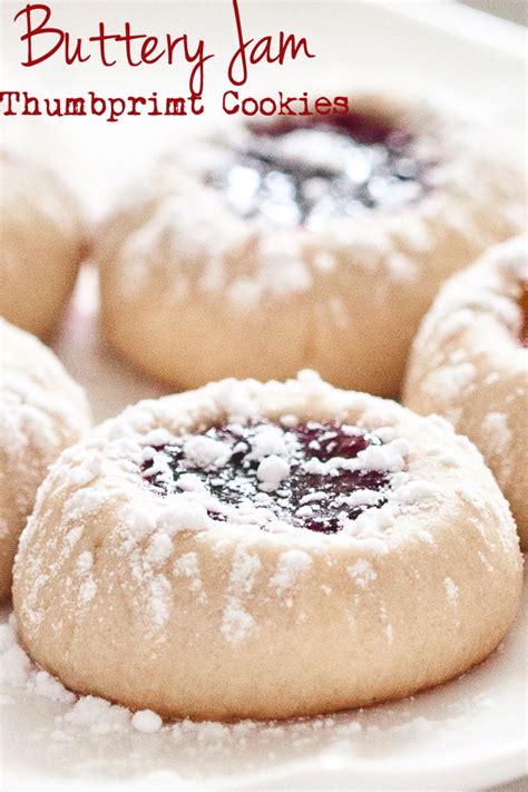 Buttery Jam Thumbprint Cookies Recipe Cookies In 2019