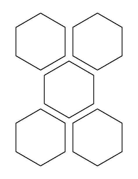 Printable 35 Inch Hexagon Template