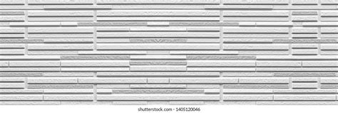 Panorama Modern White Stone Wall Pattern Stock Photo 1405120046