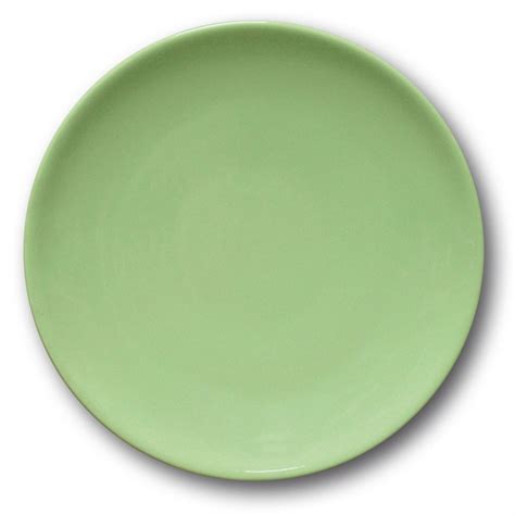 Lot De 6 Assiettes Plates Porcelaine Vert D 26 Cm Siviglia