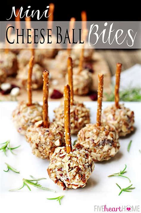 Mini Cheese Ball Bites ~ Easy Appetizer Recipe Featuring