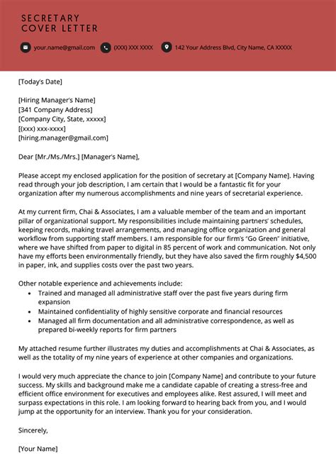 To whom it may concern. Letter Of Recommendation For Secretary Position ...