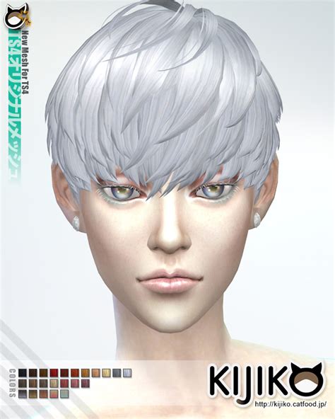 Sims 4 Kijiko Hair Pink And Fluffy Hair F Ts4 Edition At Kijiko Sims
