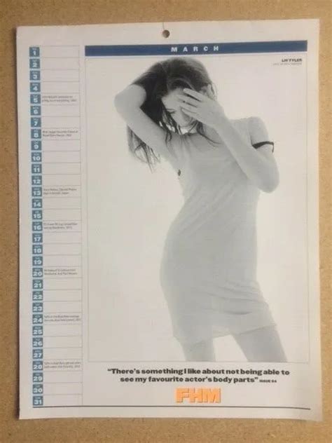 Liv Tyler Original Vintage Fhm Decade Of 100 Sexiest Poster Sp Eur 965 Picclick Fr