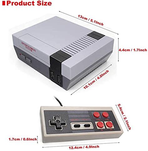 Wondery Retro Gaming Console Mini Classic Game System With 2 Nes
