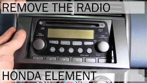 Here are the front and rear colors of the speaker wires that come from the stereo: Honda Element | Radio Removal - YouTube