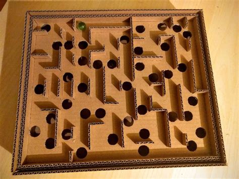 Cardboard Labyrinth Maze Labyrinth Maze Cardboard Labyrinth
