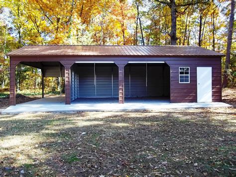 Triple Side Entry Combo Garage R B Metal Structures Build