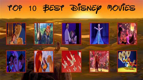 Top 10 Disney Animated Movies By Mranimatedtoon On Deviantart
