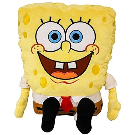 The Spongebob Plush Toy Is Wearing A Red Tie