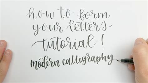How To Form Letters In Modern Calligraphy The Anatomy Of A Letter