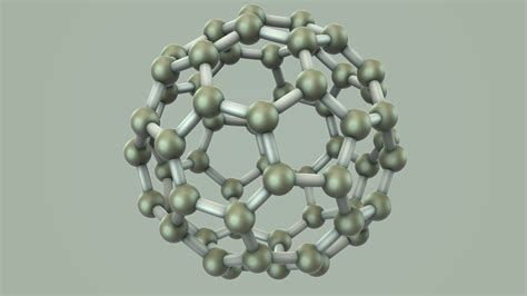 Carbon Structure Fullerene Model Turbosquid 1502836