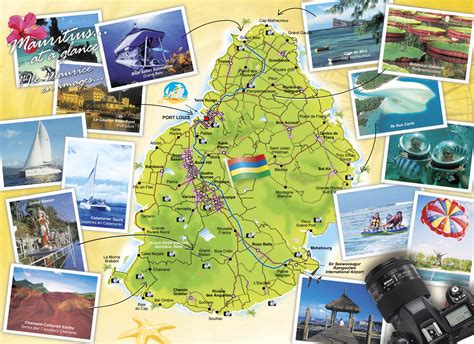 Detailed Travel Map Of Mauritius Mauritius Detailed Travel Map