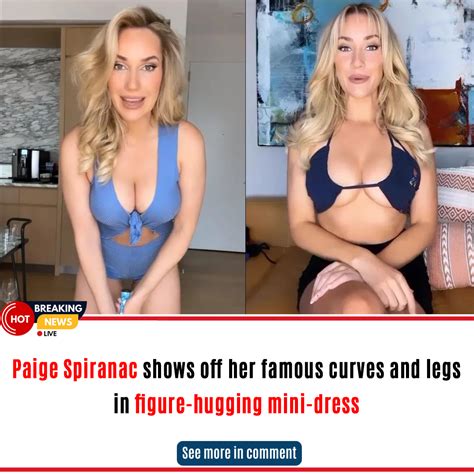 Paige Spiranac Shows Off Her Famous Curves And Legs In Figure Hugging Mini Dress News