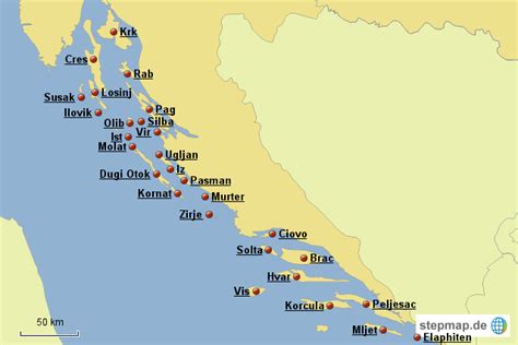 4,7 von 5 sternen 19. Karte Von Kroatien Küste | Kleve Landkarte