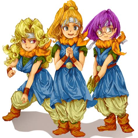 Lucca Ashtear Crono Ayla And Marle Chrono Trigger Drawn By Ooko