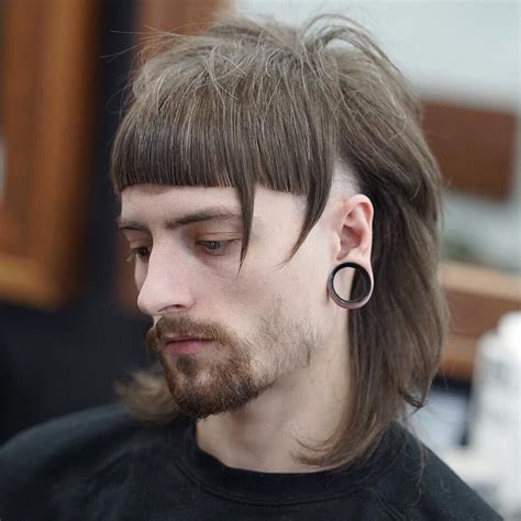 Mullet Inspired Haircut With Shaved Sides Menshair Longhairmen